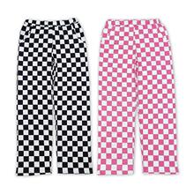 H 45062 Checkerboard high waist wide leg pants ���̸������