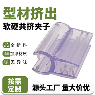 Custom poster advertising clip soft and hard co-extrusion label clip POP promotional accessories soft tooth clip props PVC promotional clip