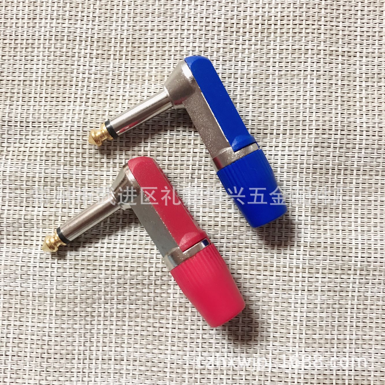 6.35卡侬插头 音响插头 话筒麦克风接头 弯式6.35插头