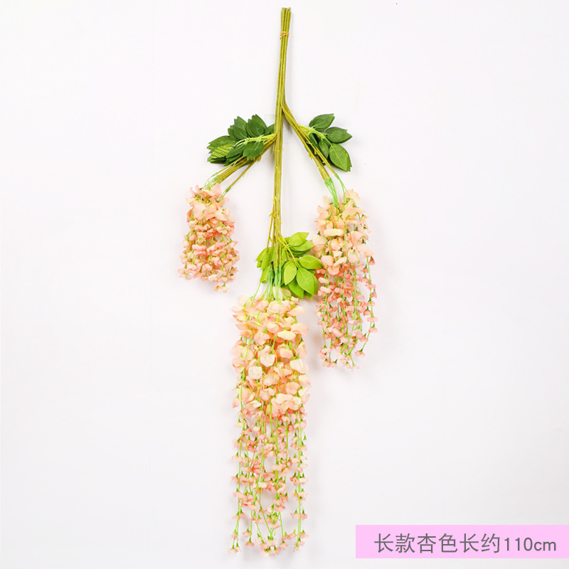 Flor de Glicinia, Flor de Techo Violeta, Flor de Glicinia para Bodas, Enredadera Decorativa, Enredadera de Flores Artificiales, Decoración del Hogar al por Mayor