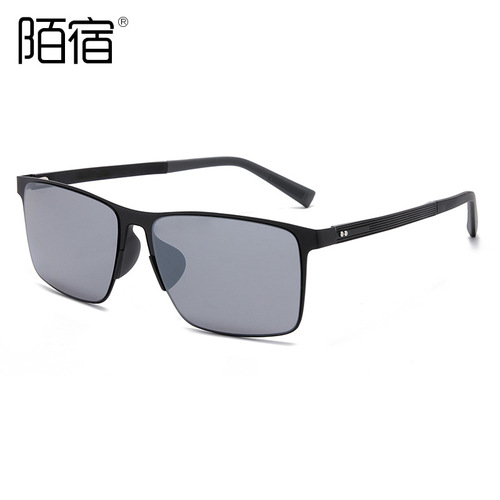 B8079 nylon polarized sunglasses men's sunglasses women's square lightweight aluminum magnesium live new style