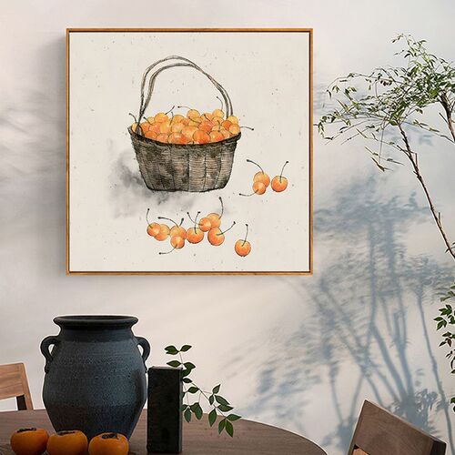 Modern Chinese style living room decorative painting, elegant warm home minimalist bedroom background wall painting, Jinhua Autumn Reality restaurant corridor hanging painting