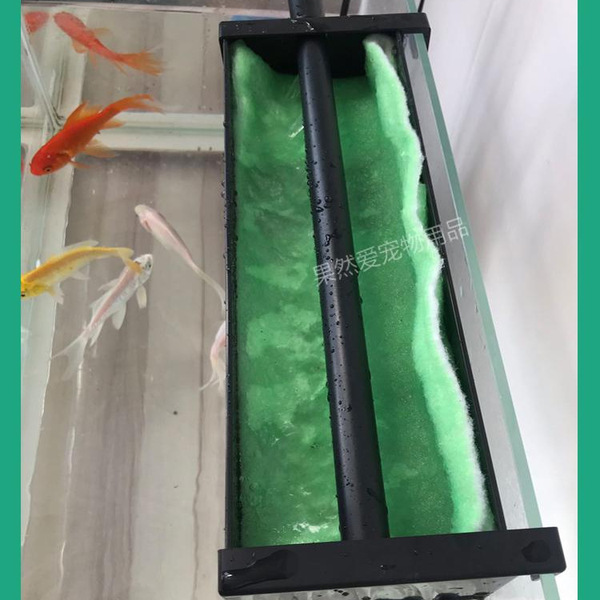 Filter tank with the filter box filter box on the top of the fish…