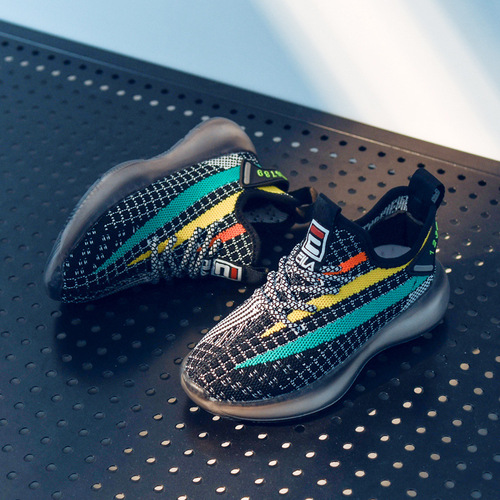 Children's Coconut Shoes Dropshipping Wholesale Wenzhou Children's Shoes Boys Breathable Children's Sports Shoes 2024 Spring New Style