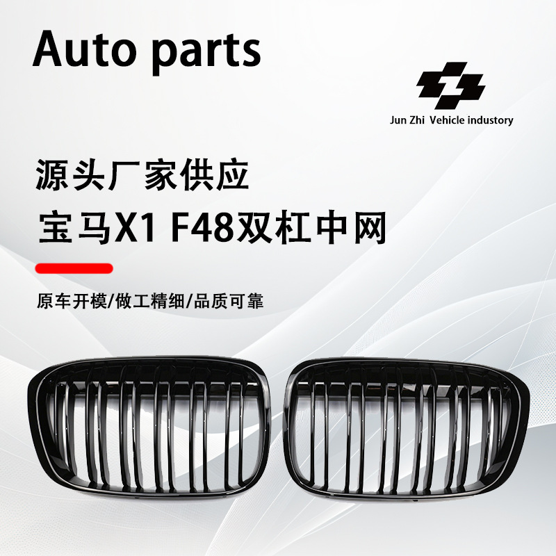 Suitable for Bmw X1 F48/F49 Double-Line Grille Modification 2016-2019 X1 Special Air Intake Grille Grille