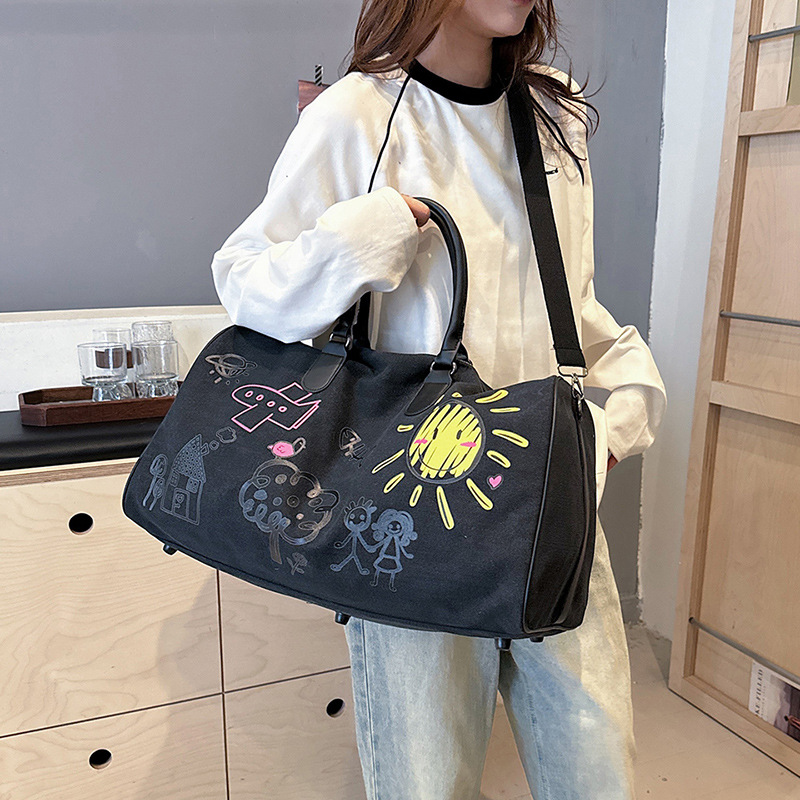 Capacious sports travel bag