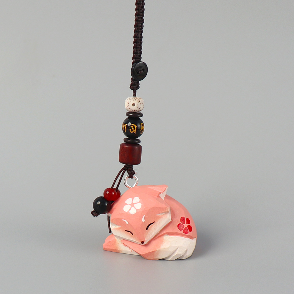 나무 조각 여우 (매화) + 여섯 단어