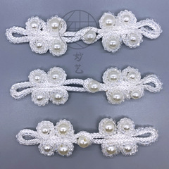 妙藝diy152A釘珠  索繩五葉小香風外套牛仔褲T恤新款訂珠盤扣批發