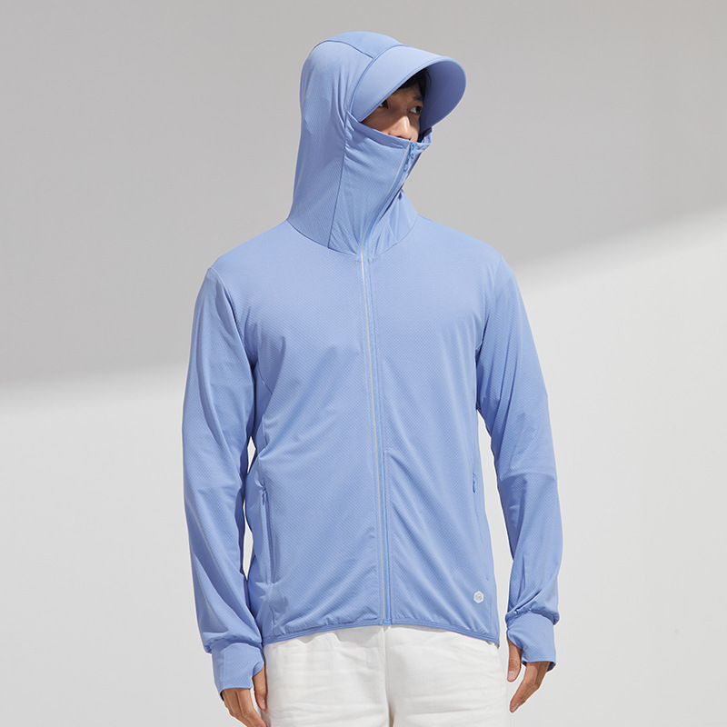 Chaqueta de Protección Solar UPF 50+ de Poliéster Transpirable y Ligera para Pesca en Verano