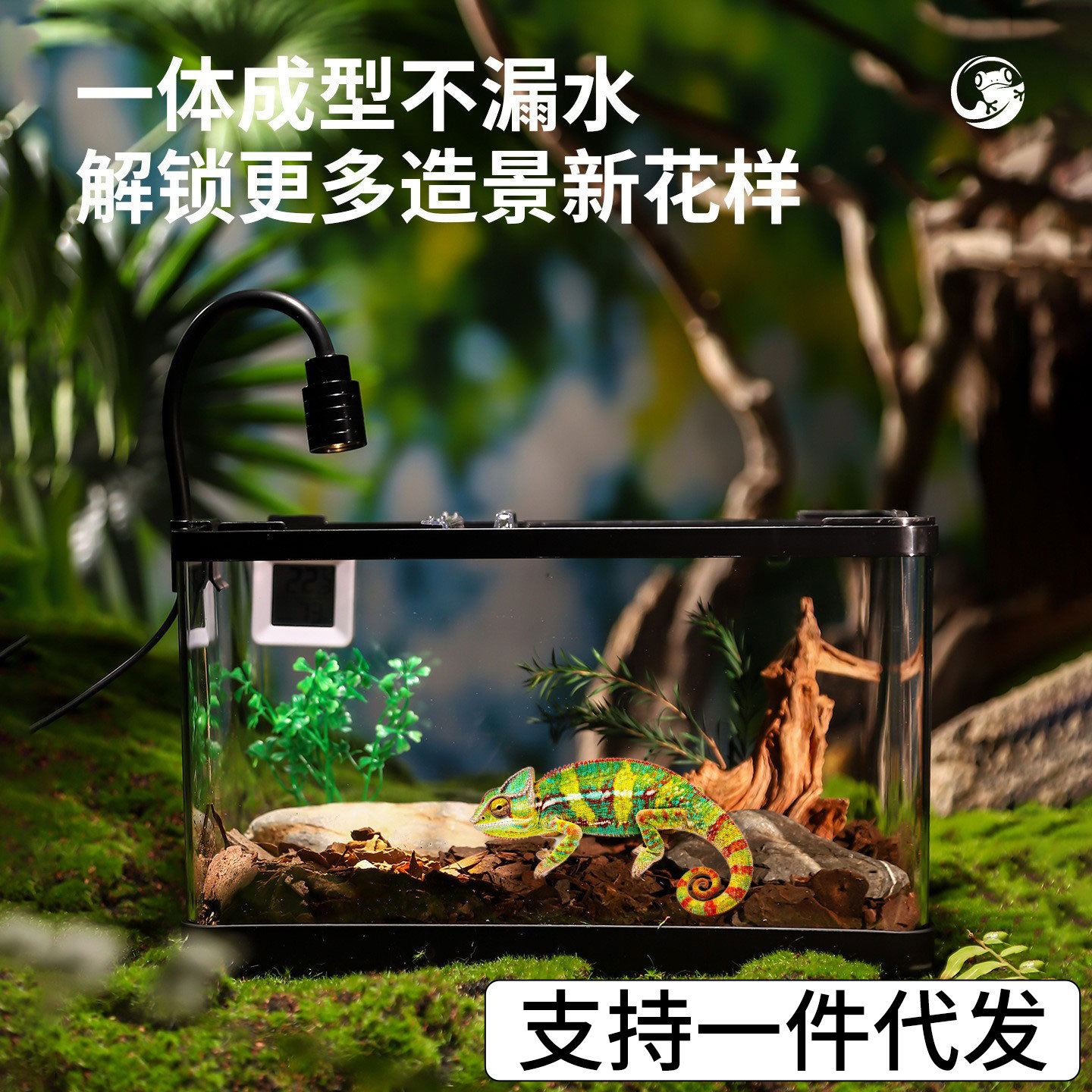 塑料透明乌龟缸桌面水缸晒台爬宠饲养箱生态亚克力鱼缸饲养盒客厅