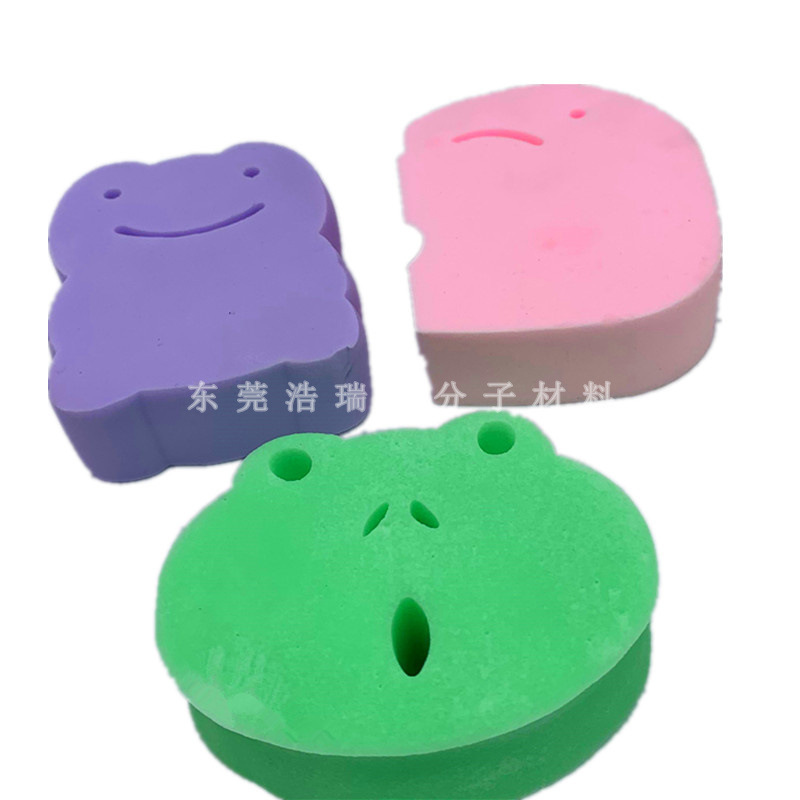 批发彩色pva洗澡海绵擦子动物形状洗澡海绵儿童搓澡海绵pva沐浴棉