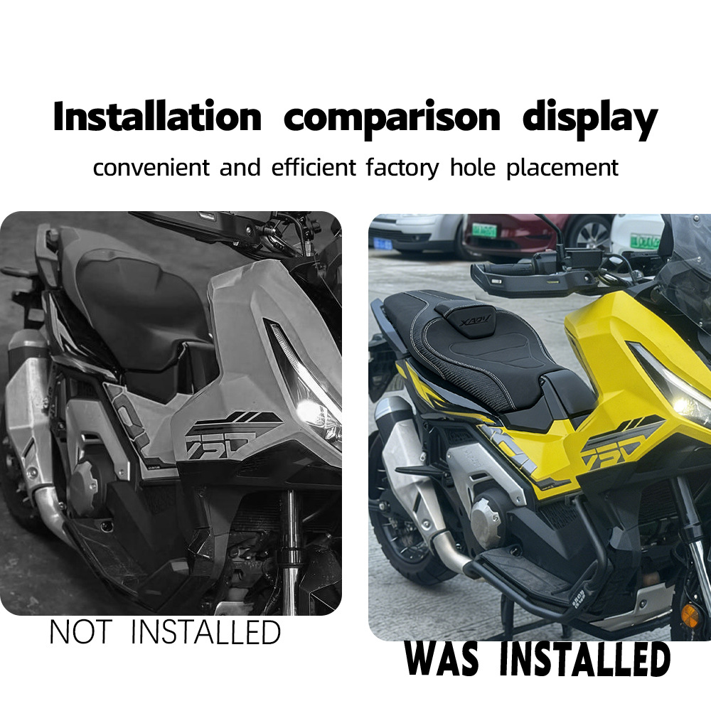 Suitable for 25-26 model Honda XADV750 upgraded seat assembly, modified with comfortable soft leather backrest and seat cushion
