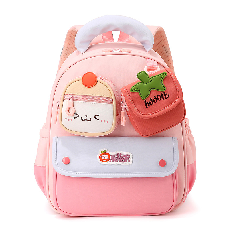 Mochila infantil encantadora de frutas y verduras, color combinado, mochila transpirable para niños pequeños, mochila pequeña para bebés en clase media. image 8