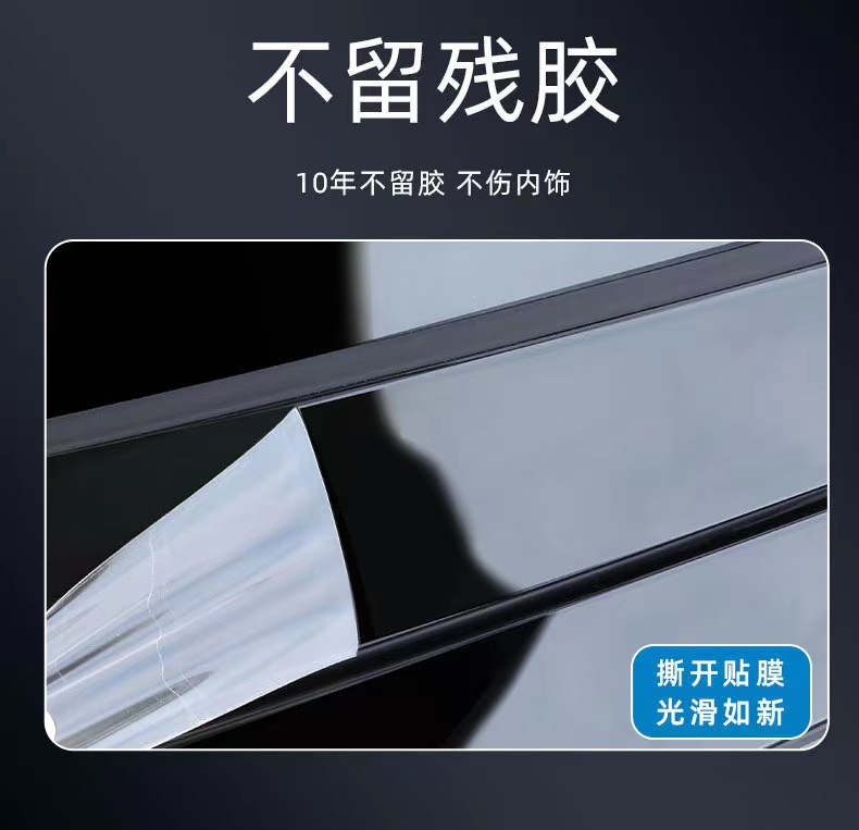 Suitable for 23-24 BMW X7, transparent interior protective film, anti-scratch protective film for the center console and gear shift, car interior modification