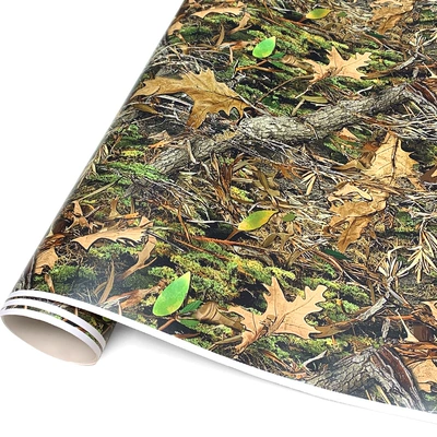 Camping Waterproof Decorative Camouflage Self-Adhesive, Auto Color Change Film - 1229-leaf-camouflage-20cm150cm