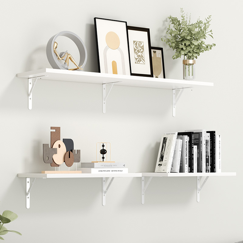 Estante de pared estante de pared librería de pared tipo pared sin perforación estante de palabra tablero de madera soporte fijo tablero laminado de pared superior