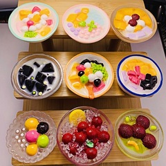 デザートアイスパウダーシリーズシミュレーション食品おもちゃ樹脂冷蔵庫マグネットインターネット有名人同じスタイルライブ冷蔵庫マグネット diy アクセサリー卸売