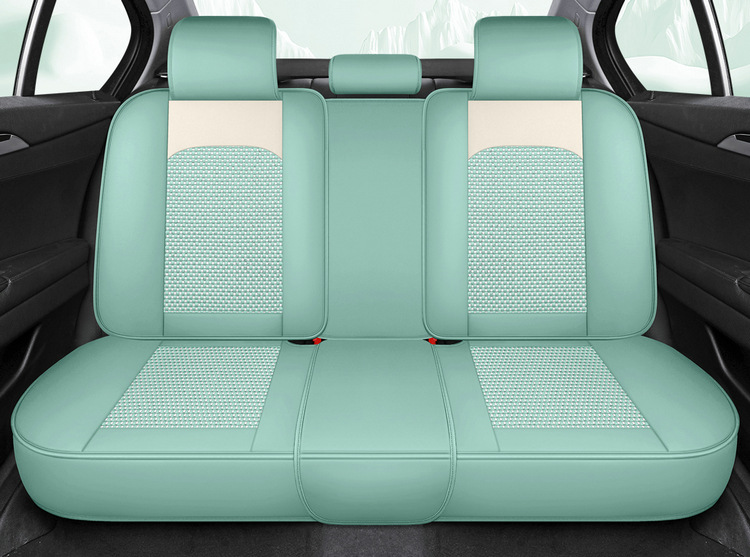 25 Years New All-Inclusive Cute Bear Skin Ice Silk Car Seat Cushion Four-Season Universal Seat Cover Cushion Original Factory Dropshipping