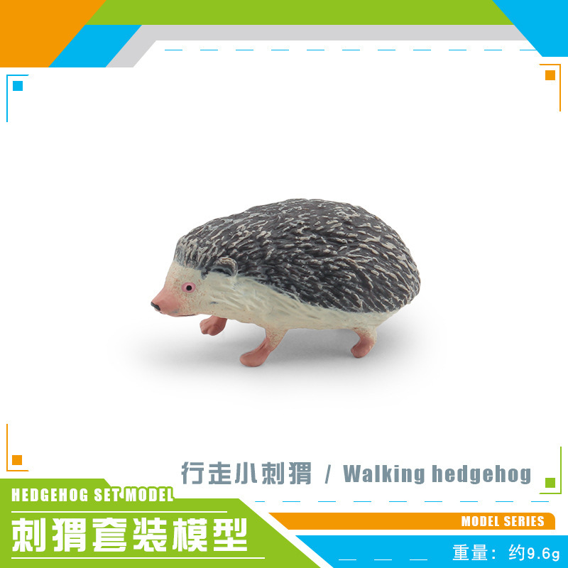 Transfronteriza Amazonas simulación bosque animal erizo modelo robando melón tejón Espina bola erizo ratón estático de escritorio animal de juguete