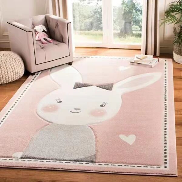 cartoon cute children's carpet made of faux fur for living room for…