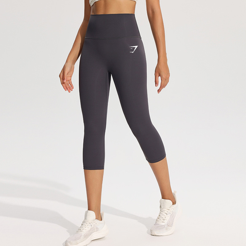 亚马逊Gymshark瑜伽裤七分裤鲨鱼瑜伽裤高弹秋冬百搭运动长裤女|undefined