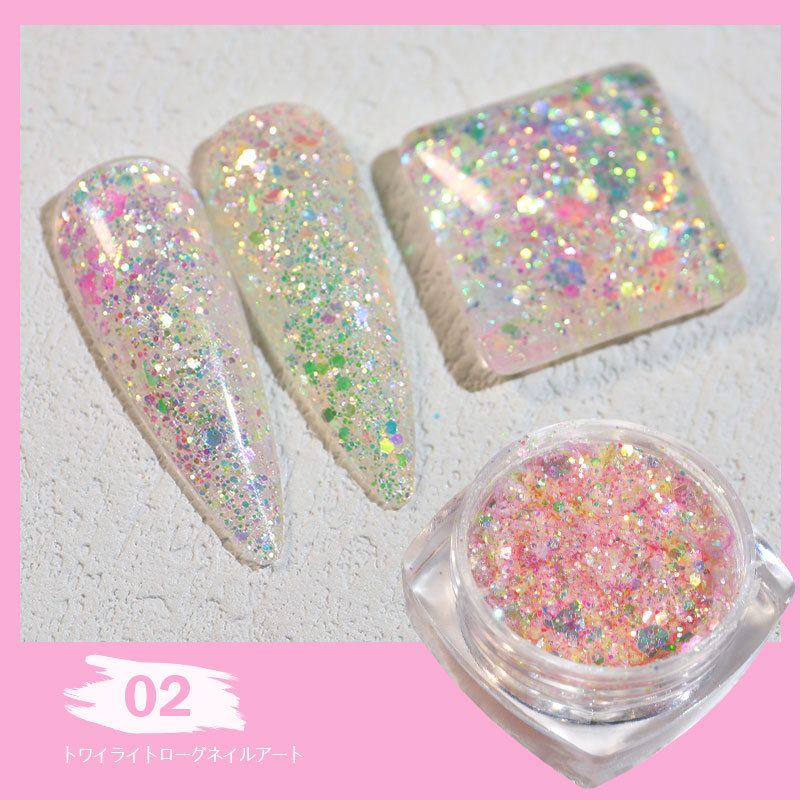 Japanese-style And Internet-famous Ins Style Flash Meteor Sequins 2022 New Online Celebrity Sequins Super Flash Highlight Popular Color display picture 2