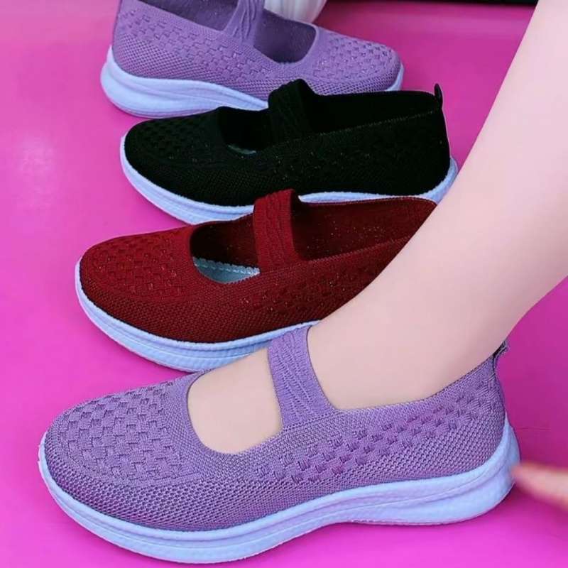 Spring and Autumn Shoes for the Elderly, New Style, Lightweight Mother's Shoes, Wear-Resistant Casual Walking Shoes, Soft Soles, Non-Slip Women's Shoes