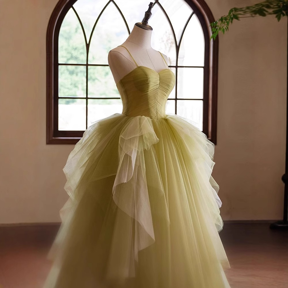 2026 nuevo vestido de boda ligero de banquete francés de salida de hilo superior sensación de alto nivel de temperamento vestido largo