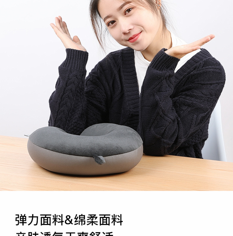 泡沫粒子u型枕活动礼品批发护颈枕午睡靠枕旅行汽车靠枕u型枕