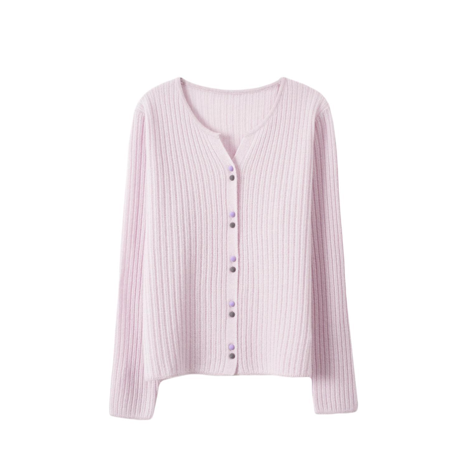 百家好针织衫女2025早秋新品花纱纹理感设计师款上衣