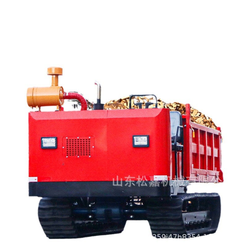 Huerto doméstico todo terreno montañoso camión de transporte de tigre de montaña de arroz alto rastreo camión de transporte de volcado