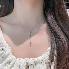 2024年夏季新款福禄欢喜幸福小葫芦项链女银轻奢小众麒麟吊坠毛衣