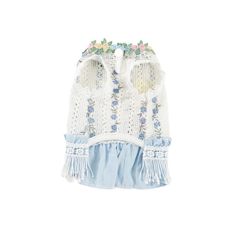 Vêtements pour chiens style coréen printemps-été, robe à franges festive pour chiens de petite et moyenne taille, Bichon, Teddy_voghion.com