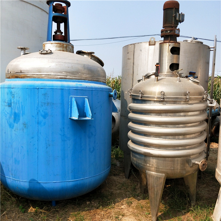 二手搪瓷反应釜  20立方电加热反应釜  不锈钢储罐
