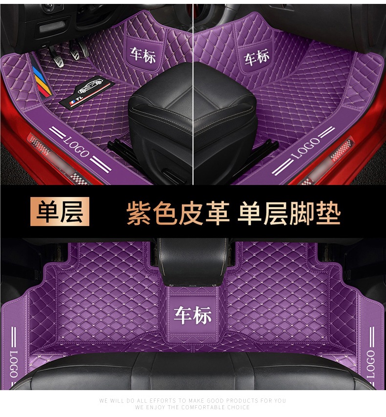Car Floor Mats, Fully Enclosed Special Leather Double-Layer Xuesnis Foot Mats [Special Vehicles for Thousands of Models]