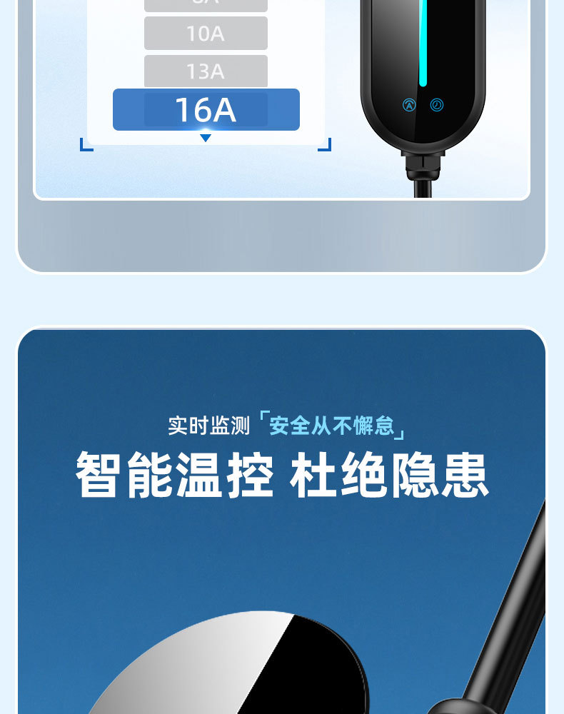New Energy Electric Vehicle Home Charging Gun Byd Portable On-Board Charger New National Standard 3C Certification