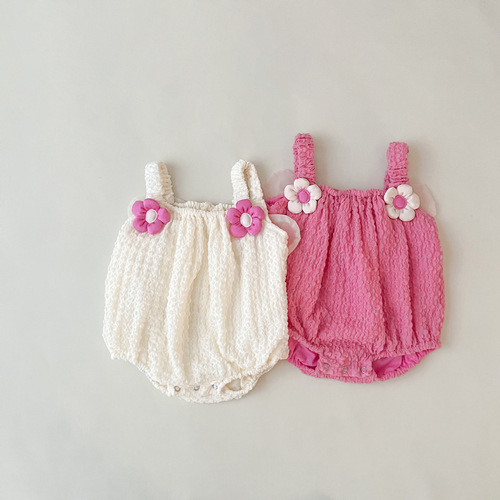 23 new summer new three-dimensional butterfly wings for baby girls, baby jumpsuits, outdoor crawling clothes