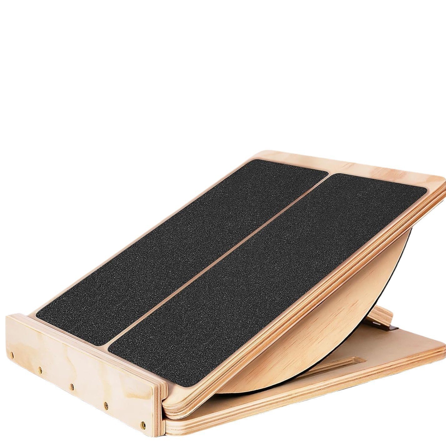 Tablero de refuerzo de madera de altura ajustable, estirador de pantorrillas delgadas de madera, deportes de fitness, pedal inclinado de madera maciza de pie