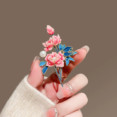 Enamel Corsage Coat Cheongsam Hanfu – Yaxa sancaqları