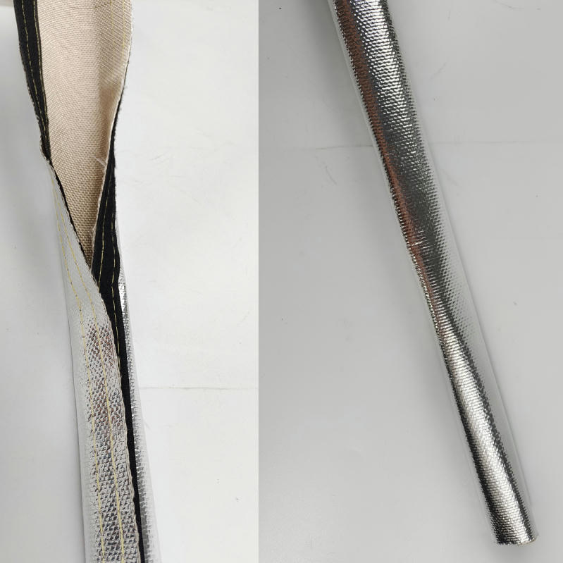 搭扣式防火阻燃套管 耐高温绝缘抗老化 防金属熔融体喷溅铝箔玻纤