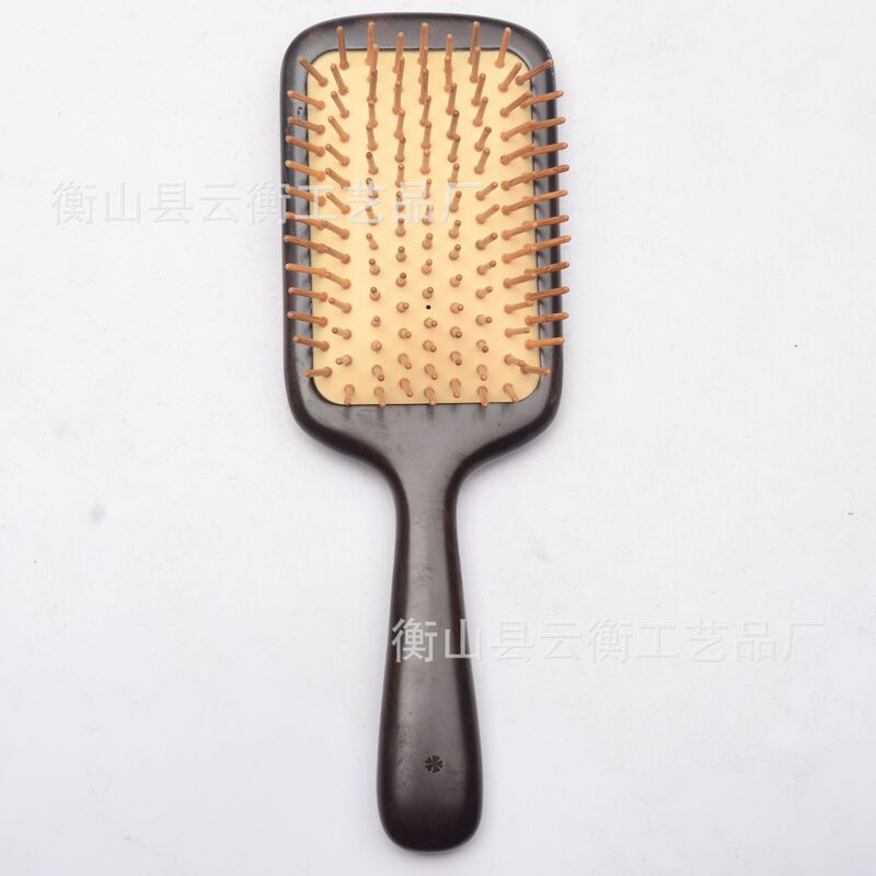 天然緑檀黒檀酸枝気嚢櫛頭部経絡マッサージエアマット櫛実木厚い柄微瑕櫛|undefined