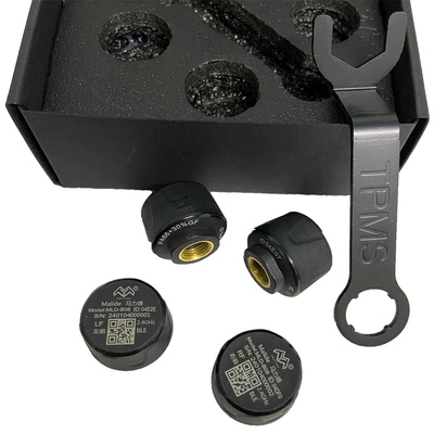 Car Bluetooth External Tire Pressure Monitor, Wireless Mobile Phone App Universal Tire Temperature Detector, Tpms Digital Display (Tire pressure monitoring system) - mobile-app-display-car-bluetooth-external-b08