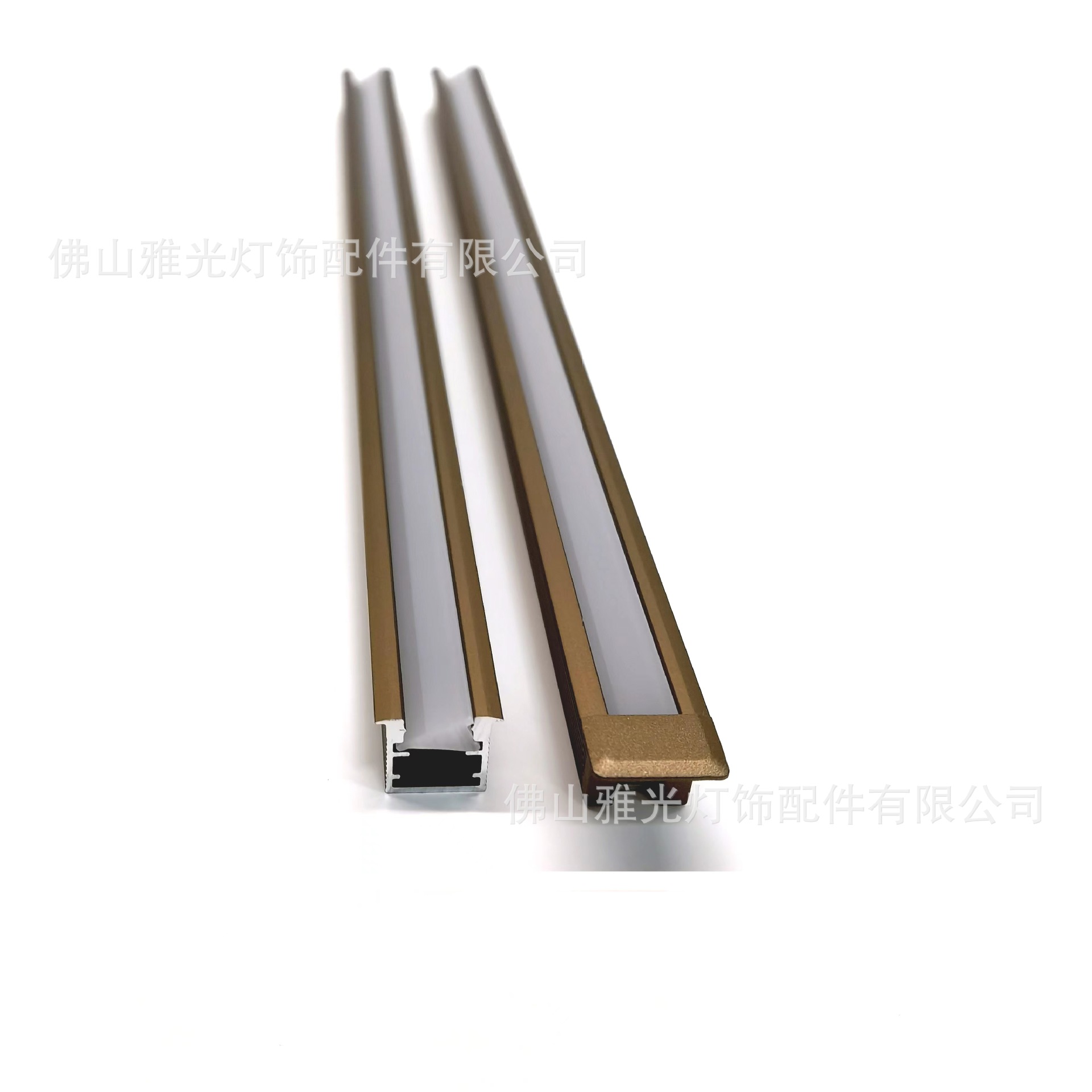 브론즈 골드 프로필 + 비스듬한 발광 PC