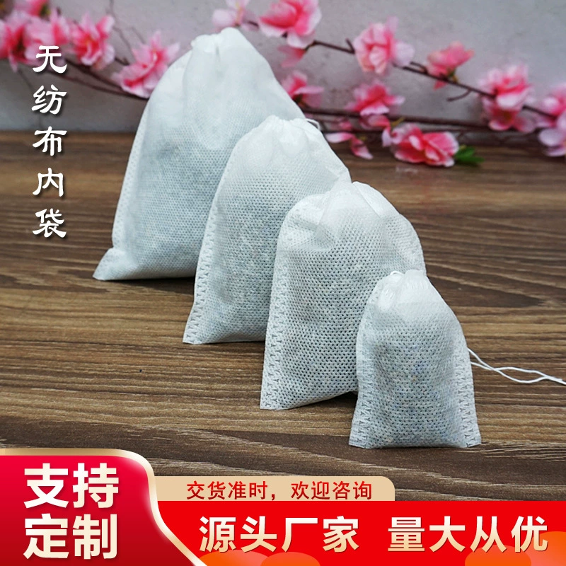 Полноразмерный одноразовый чайный пакетик с пузырьковым чайным пакетиком Нетканый фильтр жареная китайская медицина сумка для соуса оптом