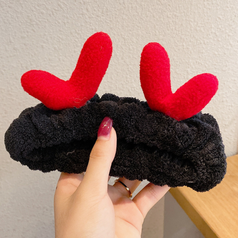 Diadema de felpa de dibujos animados de otoño e invierno