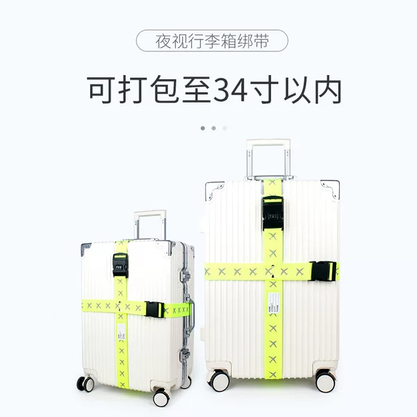 Factory direct sales Cross luggage reinforcement packing belt luminous reflective belt strap