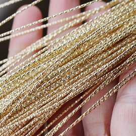 新款包14K浅金批花硬铜线自制戒指手镯造型线diy手工饰品配件材料