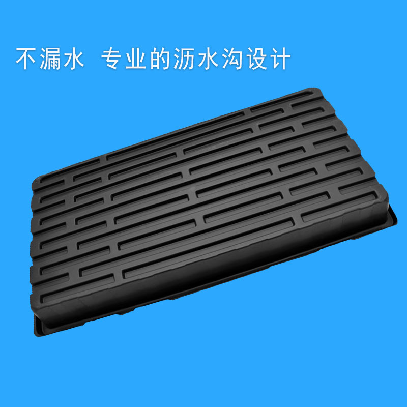 Hidroponía gran bandeja de cultivo de plántulas, bandeja de cultivo de plántulas, bandeja de nutrición sin suelo, bandeja negra de 200 agujeros