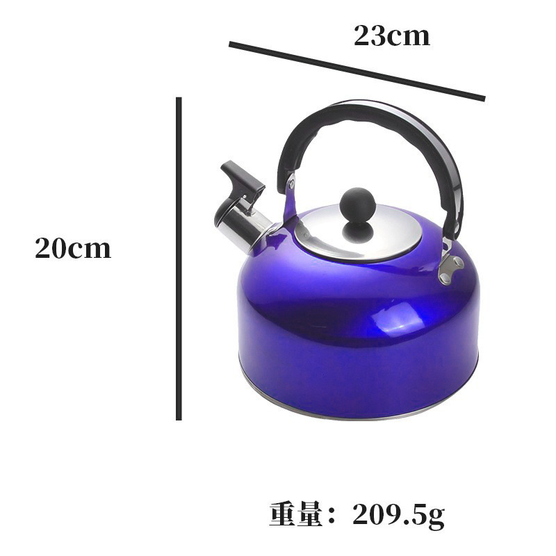 Hervidor de acero inoxidable con fondo plano cocina de gas doméstica horno electromagnético tetera doméstica portátil al aire libre hervidor de agua