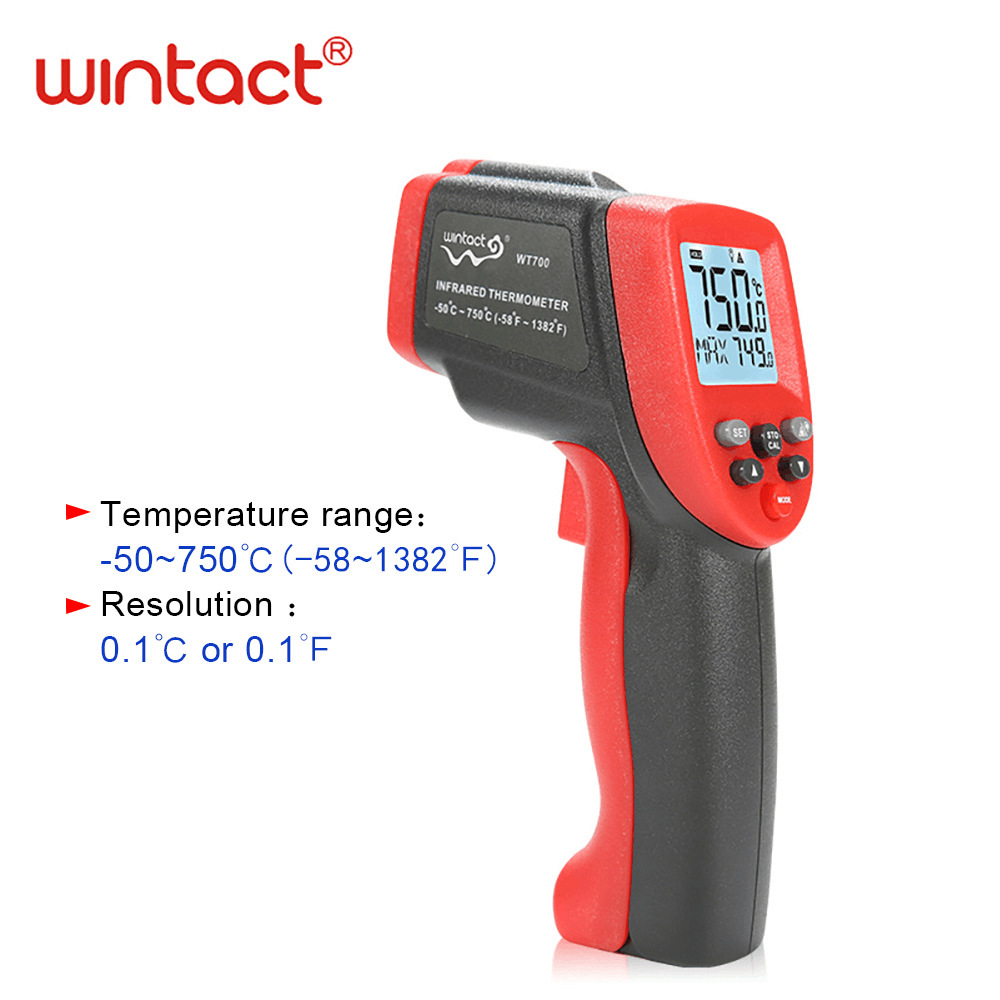 WT323系列彩屏K型热电偶红外测温仪Infrared temperature